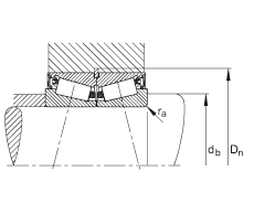 圓錐滾子軸承 JK0S070A, 整體圓錐滾子軸承，單側(cè)唇密封，直徑系列 0