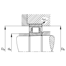 圓柱滾子軸承 N1924-K-M1-SP, 浮動(dòng)軸承，帶錐孔，錐度 1:12，可分離，帶保持架，減少的徑向內(nèi)部游隙，加嚴(yán)公差