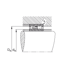 圓柱滾子軸承 NNU4188-M, 浮動(dòng)軸承，雙列，可分離，帶保持架