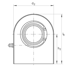 液壓桿端軸承 GF50-DO, 根據(jù) DIN ISO 12 240-4 標(biāo)準(zhǔn)，帶焊接面，需維護
