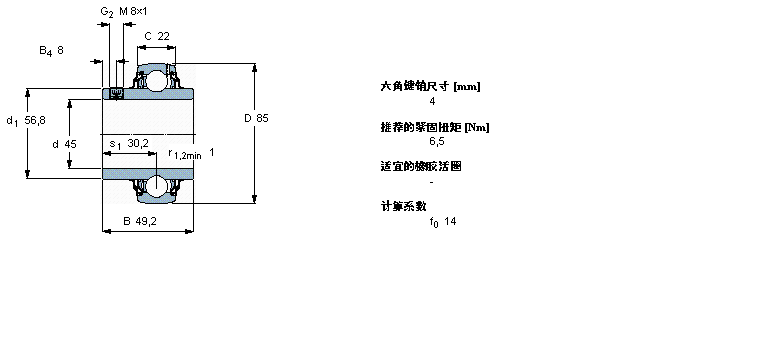 SKF Y-軸承, 含Solid OilYAR209-2RF/W64樣本圖片