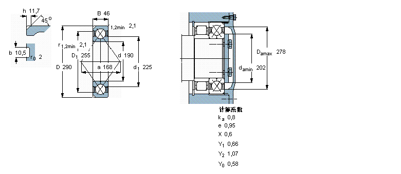 SKF 角接觸球軸承, 四點接觸球軸承QJ1038N2MA樣本圖片