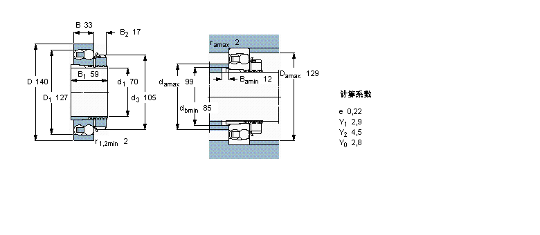 SKF 自調(diào)心球軸承, 帶緊定套, 無密封件2216EKTN9+H316樣本圖片