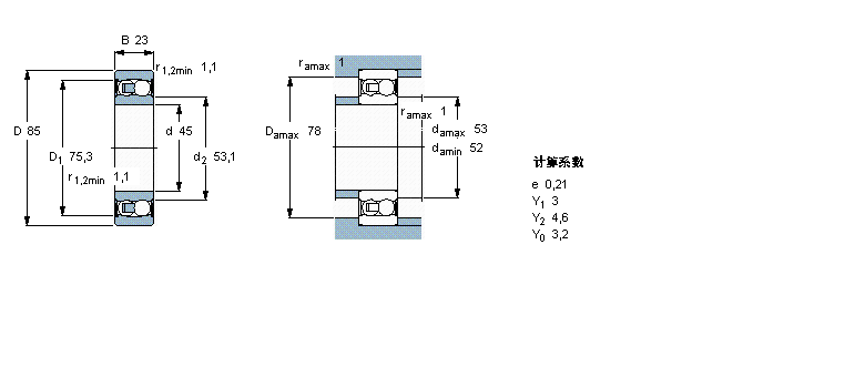 SKF 自調(diào)心球軸承, 含Solid Oil, 兩面密封件2209E-2RS1TN9/W64樣本圖片