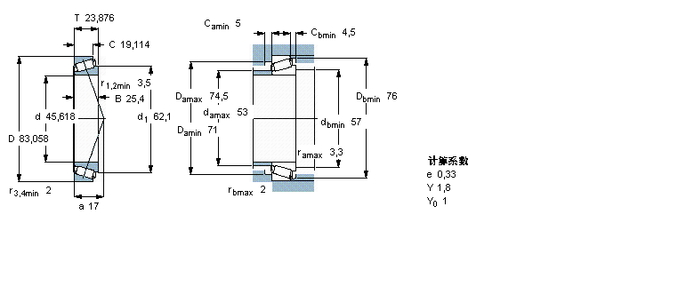 SKF 圓錐滾子軸承, 單列, 英制軸承25590/25522/Q樣本圖片