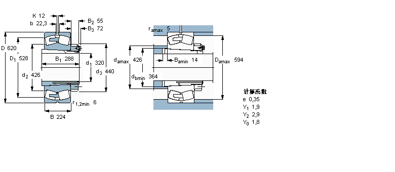 SKF 球面滾子軸承, 帶緊定套的23268CAK/W33+OH3268H樣本圖片