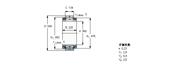SKF 球面滾子軸承, 剖分式BS2B247307樣本圖片