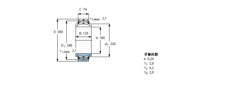 SKF 球面滾子軸承, 剖分式BS2B321610樣本圖片