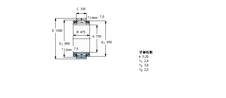 SKF 球面滾子軸承, 剖分式BS2B243127樣本圖片