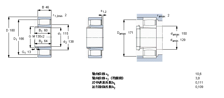 SKF CARB圓環(huán)滾子軸承, 帶退卸套的, 滿(mǎn)C3024KV+AHX3024樣本圖片