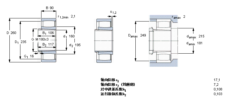 SKF CARB圓環(huán)滾子軸承, 帶退卸套的, 滿C4034K30V+AH24034樣本圖片