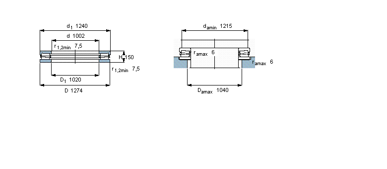 SKF 圓錐滾子推力軸承, 單向BFSB353901/HA4樣本圖片