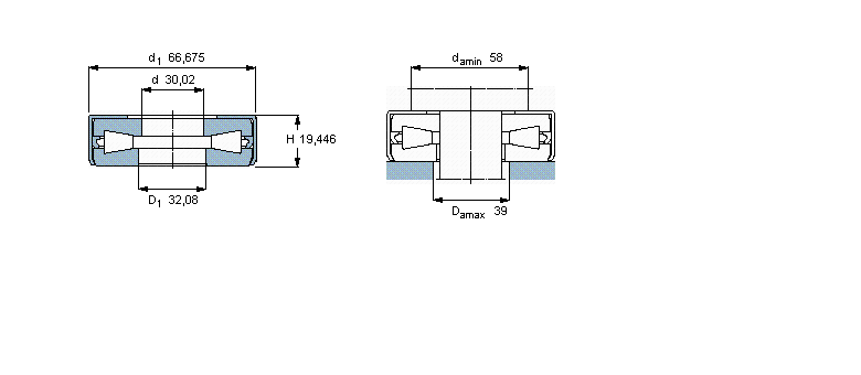 SKF 圓錐滾子推力軸承, 單向634011A樣本圖片