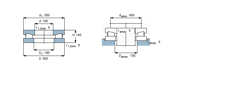 SKF 圓錐滾子推力軸承, 單向353022樣本圖片
