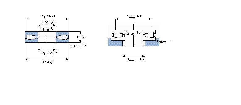 SKF 圓錐滾子推力軸承, 單向K-T921樣本圖片
