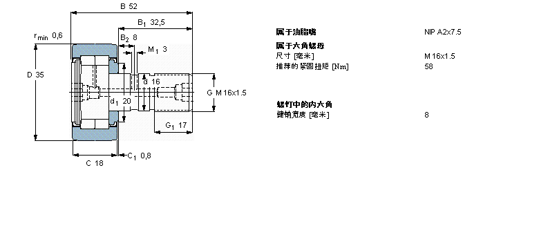 SKF 凸輪從動(dòng)件NUKR35A樣本圖片