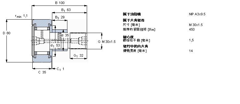 SKF 凸輪從動件KRE80PPA樣本圖片