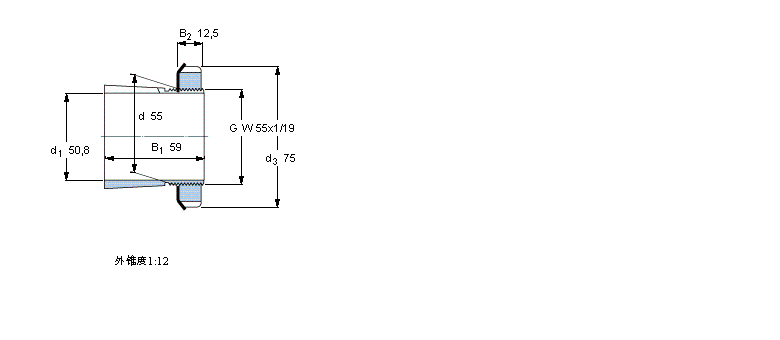 SKF 用于英制軸的緊定套HE2311B樣本圖片