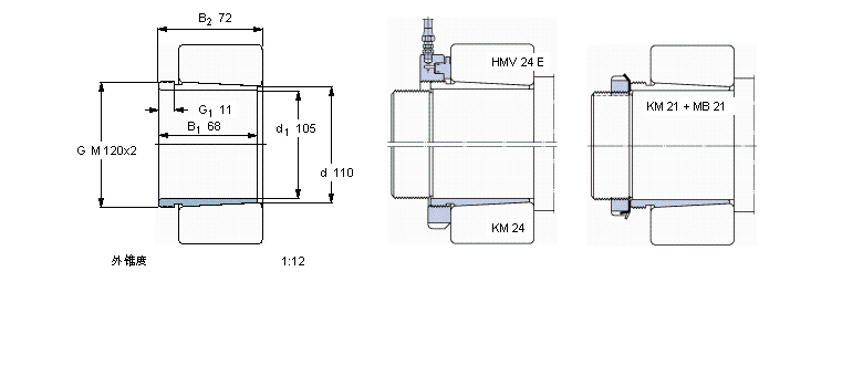 SKF 退卸套AHX3122樣本圖片
