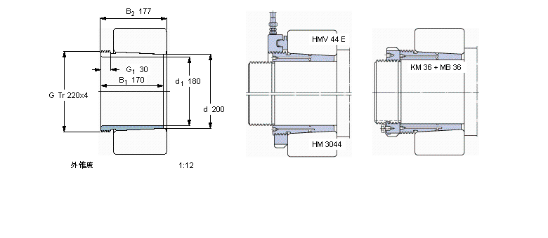 SKF 退卸套AH2340/180樣本圖片