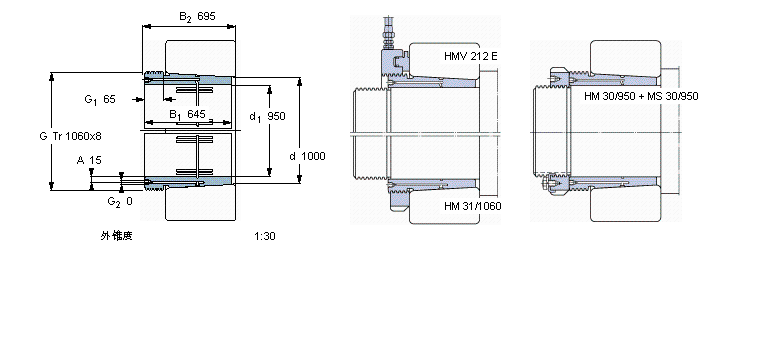 SKF 退卸套AOH241/1000樣本圖片