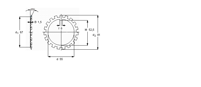 SKF MB(L)鎖定墊圈MB11樣本圖片