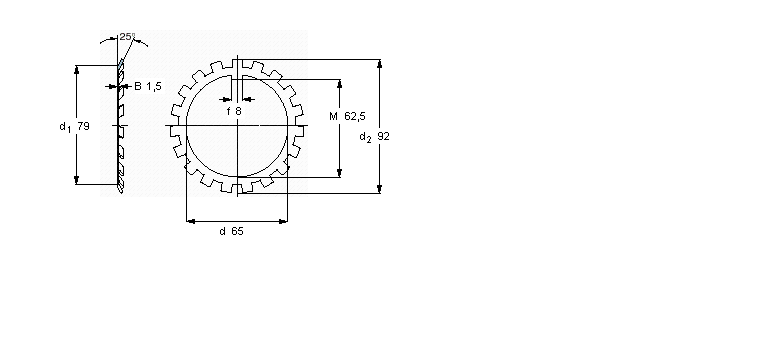SKF MB(L)鎖定墊圈MB13樣本圖片