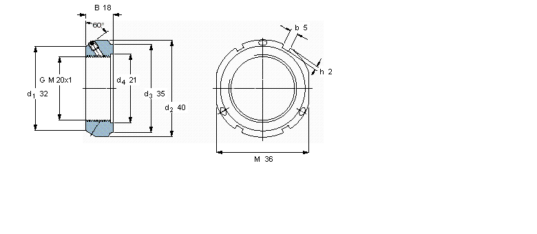 SKF 帶鎖緊銷的KMT精密鎖緊定螺母KMT4樣本圖片