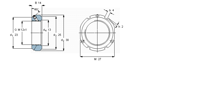 SKF 帶鎖緊銷(xiāo)的KMT精密鎖緊定螺母KMT1樣本圖片
