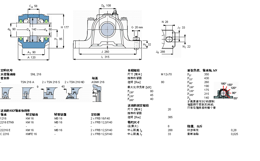 SKF 剖分立式軸承座, SNL，用于緊定套上的軸承，帶油封，標(biāo)準(zhǔn)密封SNL216樣本圖片
