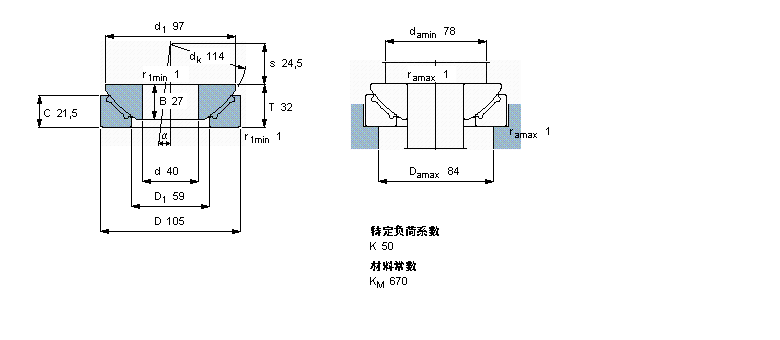 SKF 免維護(hù)球面滑動推力軸承GX40F樣本圖片
