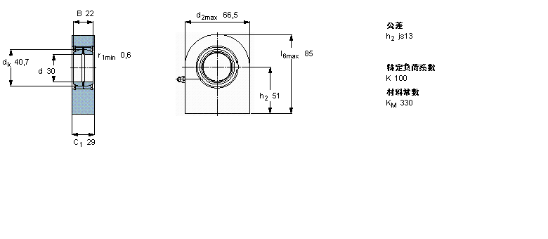 SKF 需要維護(hù)的桿端, 鋼對(duì)鋼，焊接柄SCF30ES樣本圖片