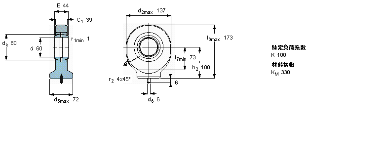 SKF 需要維護(hù)的桿端, 鋼對(duì)鋼，焊接柄SC60ES樣本圖片